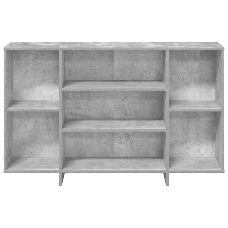 vidaXL betonszürke szerelt fa tálalószekrény 120x30x75 cm