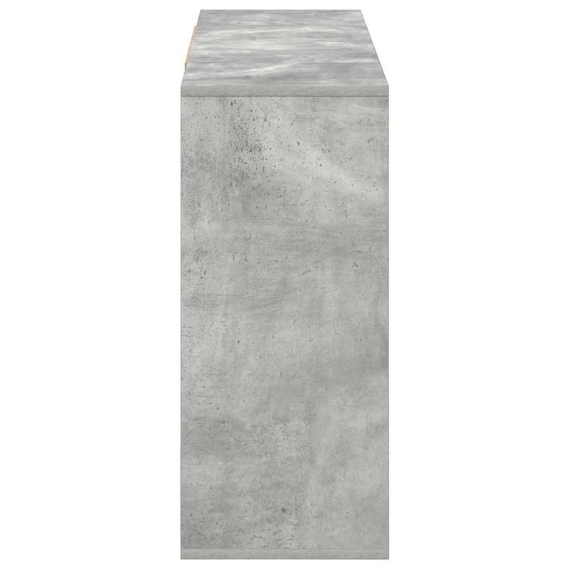 vidaXL betonszürke szerelt fa tálalószekrény 120x30x75 cm