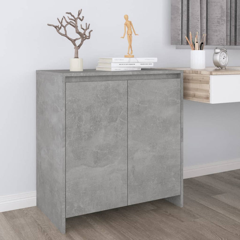vidaXL betonszürke szerelt fa tálalószekrény 70x41x75 cm