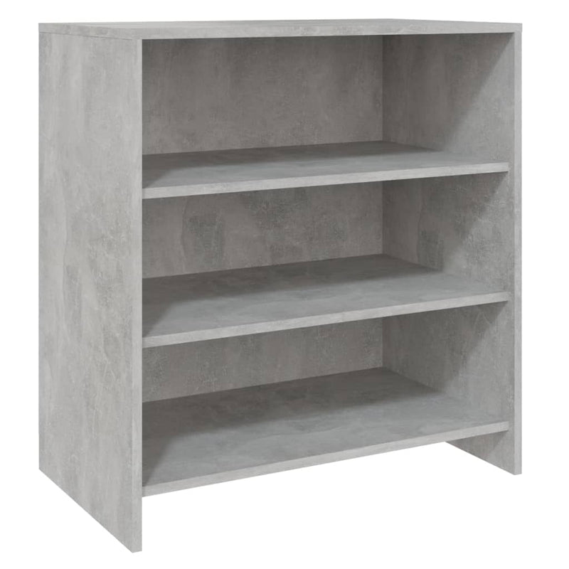 vidaXL betonszürke szerelt fa tálalószekrény 70x40,5x75 cm