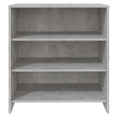 vidaXL betonszürke szerelt fa tálalószekrény 70x40,5x75 cm