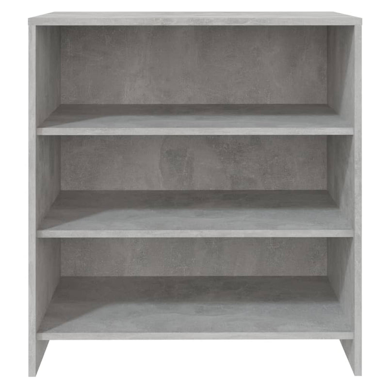 vidaXL betonszürke szerelt fa tálalószekrény 70x40,5x75 cm
