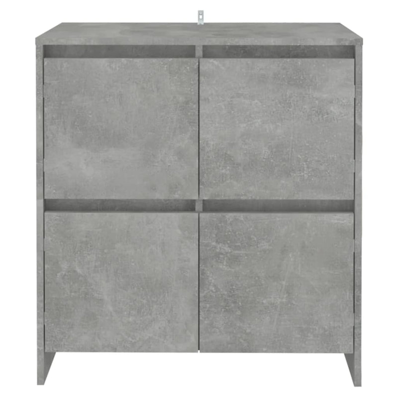 vidaXL betonszürke szerelt fa tálalószekrény 70x41x75 cm