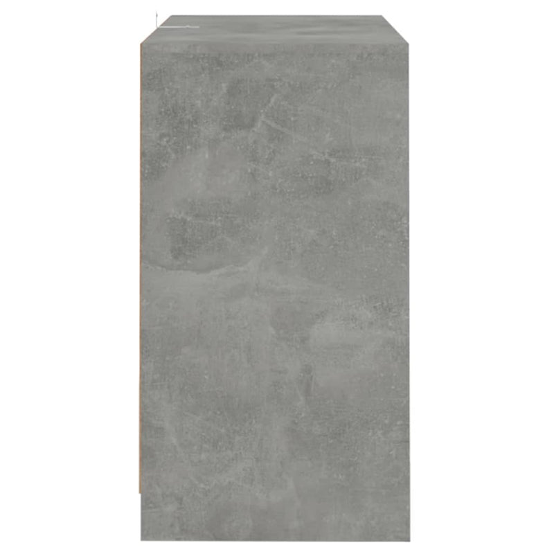 vidaXL betonszürke szerelt fa tálalószekrény 70x41x75 cm