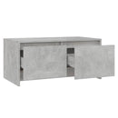 vidaXL betonszürke szerelt fa dohányzóasztal 90x50x41,5 cm