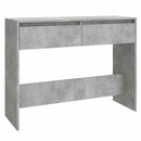 vidaXL betonszürke szerelt fa dohányzóasztal 100x35x76,5 cm