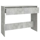 vidaXL betonszürke szerelt fa dohányzóasztal 100x35x76,5 cm