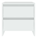 vidaXL 2 db fehér szerelt fa éjjeliszekrény 45 x 34,5 x 44,5 cm