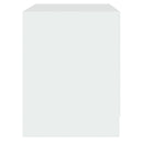 vidaXL 2 db fehér szerelt fa éjjeliszekrény 45 x 34,5 x 44,5 cm