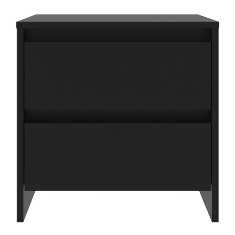 vidaXL 2 db fekete forgácslap éjjeliszekrény 45 x 34,5 x 44,5 cm