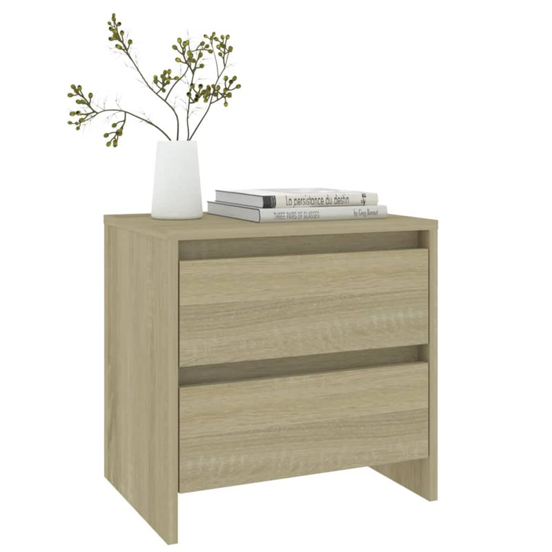 vidaXL sonoma tölgy színű szerelt fa éjjeliszekrény 45x34,5x44,5 cm