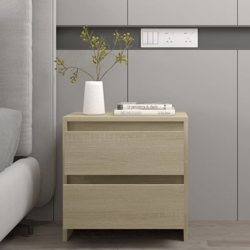 vidaXL sonoma tölgy színű szerelt fa éjjeliszekrény 45x34,5x44,5 cm