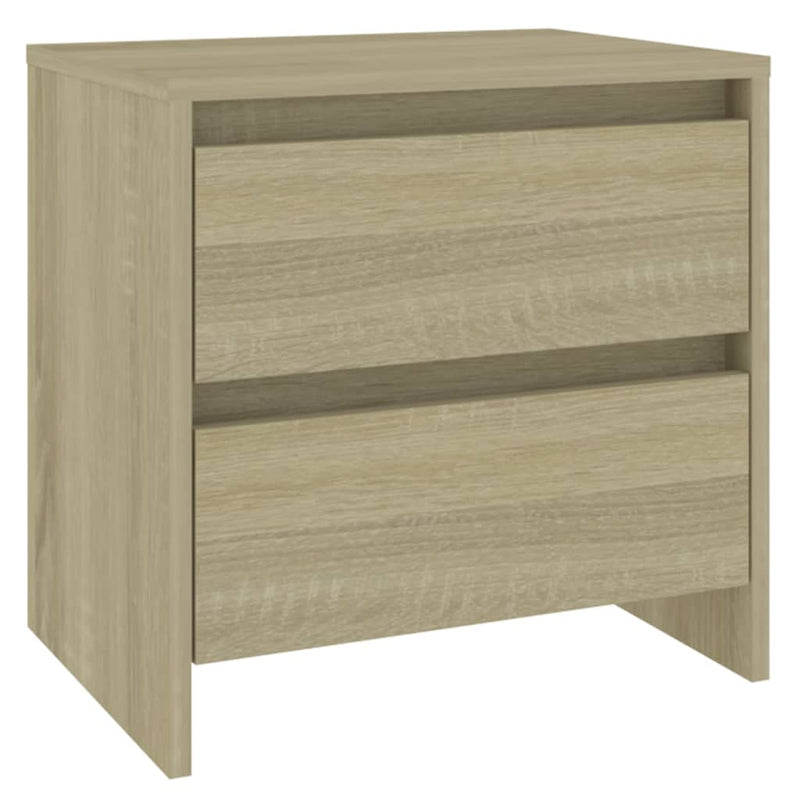 vidaXL 2 db sonoma tölgy szerelt fa éjjeliszekrény 45x34,5x44,5 cm