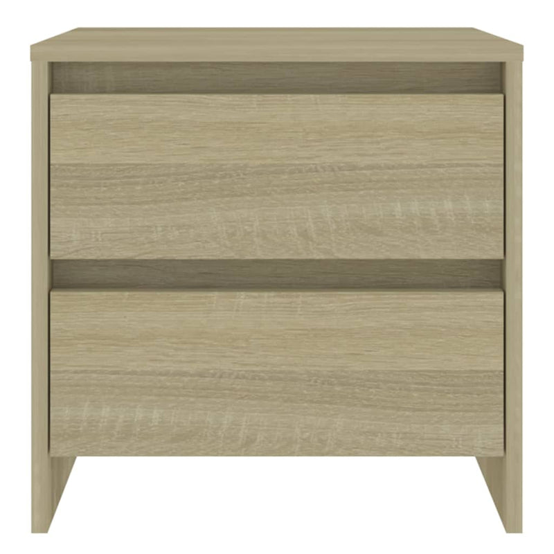 vidaXL 2 db sonoma tölgy szerelt fa éjjeliszekrény 45x34,5x44,5 cm
