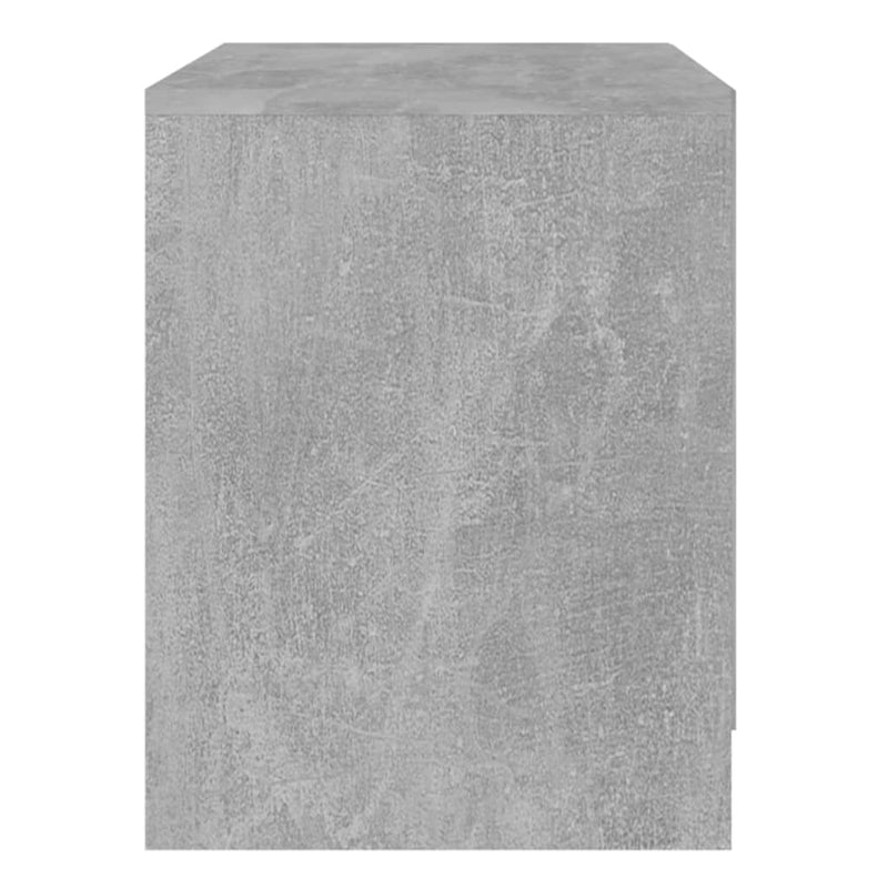vidaXL 2 db betonszürke szerelt fa éjjeliszekrény 45x34,5x44,5 cm
