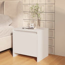 vidaXL 2 db fehér szerelt fa éjjeliszekrény 45x34x44,5 cm