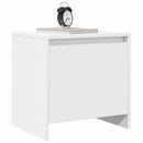 vidaXL 2 db fehér szerelt fa éjjeliszekrény 45x34x44,5 cm