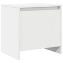 vidaXL 2 db fehér szerelt fa éjjeliszekrény 45x34x44,5 cm