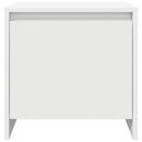 vidaXL 2 db fehér szerelt fa éjjeliszekrény 45x34x44,5 cm