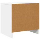 vidaXL 2 db fehér szerelt fa éjjeliszekrény 45x34x44,5 cm