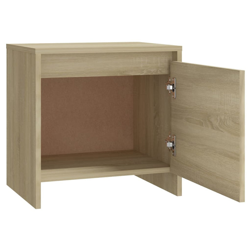 vidaXL sonoma tölgy színű szerelt fa éjjeliszekrény 45x34x44,5 cm