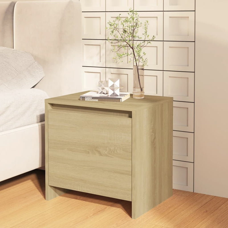 vidaXL sonoma tölgy színű szerelt fa éjjeliszekrény 45x34x44,5 cm