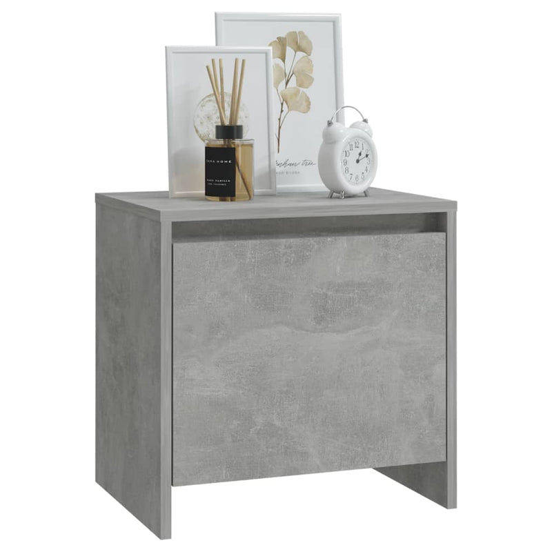 vidaXL betonszürke szerelt fa éjjeliszekrény 45x34x44,5 cm