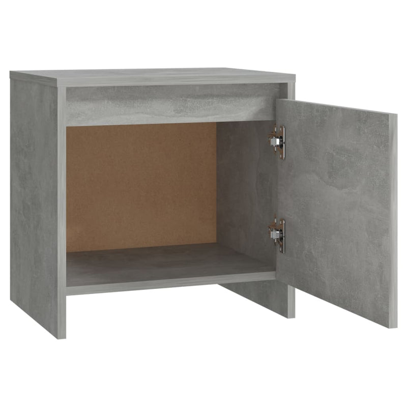 vidaXL betonszürke szerelt fa éjjeliszekrény 45x34x44,5 cm