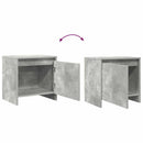 vidaXL 2 db betonszürke forgácslap éjjeliszekrény 45 x 34 x 44,5 cm