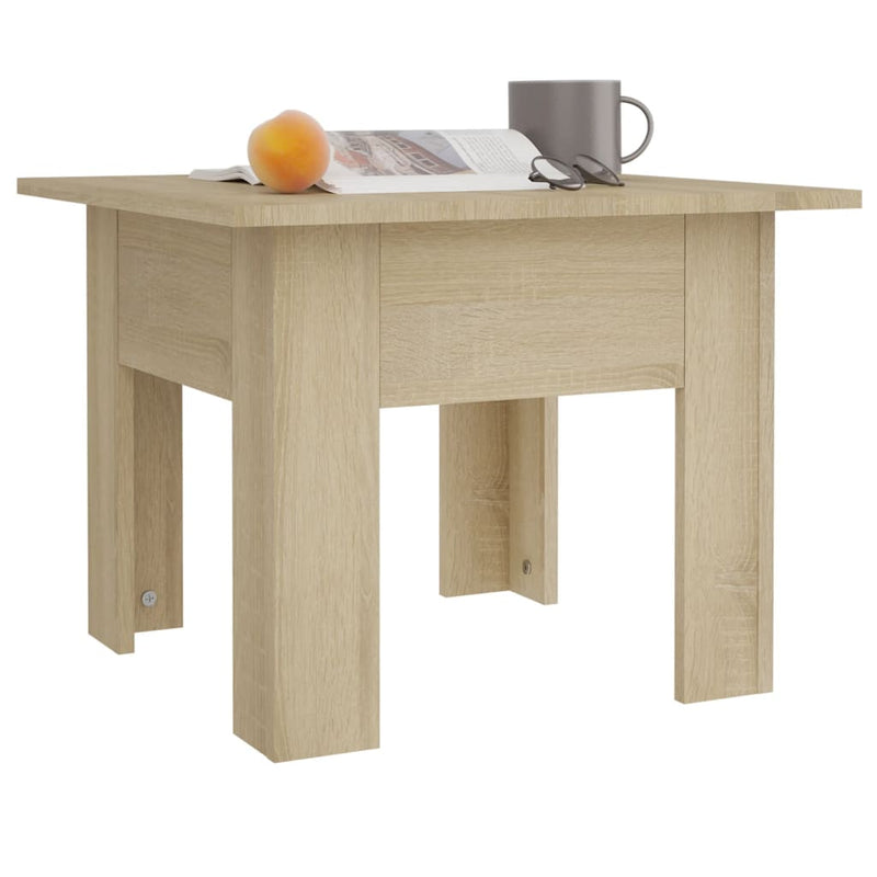 vidaXL sonoma tölgy szerelt fa dohányzóasztal 55 x 55 x 42 cm