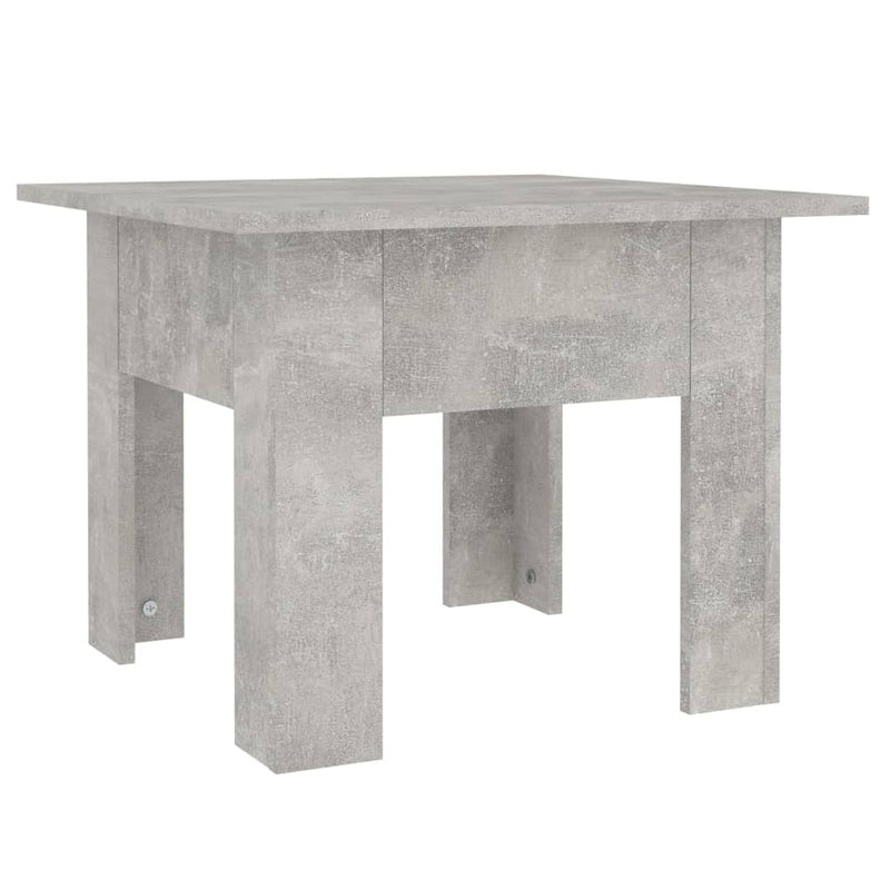 vidaXL betonszürke szerelt fa dohányzóasztal 55 x 55 x 42 cm