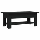 vidaXL fekete szerelt fa dohányzóasztal 102 x 55 x 42 cm