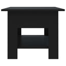 vidaXL fekete szerelt fa dohányzóasztal 102 x 55 x 42 cm