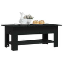 vidaXL fekete szerelt fa dohányzóasztal 102 x 55 x 42 cm