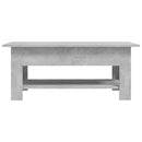 vidaXL betonszürke szerelt fa dohányzóasztal 102 x 55 x 42 cm