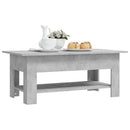 vidaXL betonszürke szerelt fa dohányzóasztal 102 x 55 x 42 cm