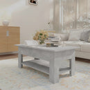 vidaXL betonszürke szerelt fa dohányzóasztal 102 x 55 x 42 cm