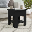 vidaXL fekete szerelt fa dohányzóasztal 40x40x42 cm