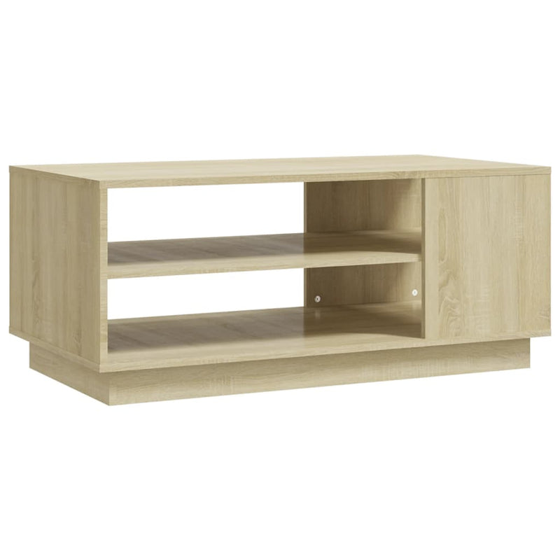 vidaXL sonoma tölgy színű szerelt fa dohányzóasztal 102x55x43 cm
