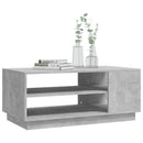 vidaXL betonszürke szerelt fa dohányzóasztal 102x55x43 cm