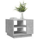 vidaXL betonszürke szerelt fa dohányzóasztal 55x55x43 cm
