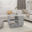 vidaXL betonszürke szerelt fa dohányzóasztal 55x55x43 cm