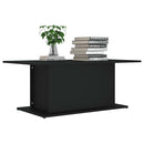 vidaXL fekete szerelt fa dohányzóasztal 102x55,5x40 cm