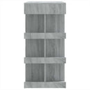 vidaXL szürke-sonoma színű bárasztal tárolópolccal 100 x 50 x 101,5 cm