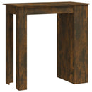 vidaXL füstös tölgy színű bárasztal tárolópolccal 102 x 50 x 103,5 cm
