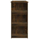 vidaXL füstös tölgy színű bárasztal tárolópolccal 102 x 50 x 103,5 cm