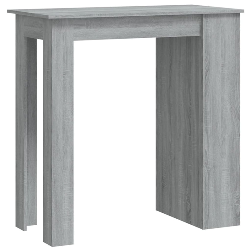 vidaXL szürke sonoma színű bárasztal tárolópolccal 102 x 50 x 103,5 cm