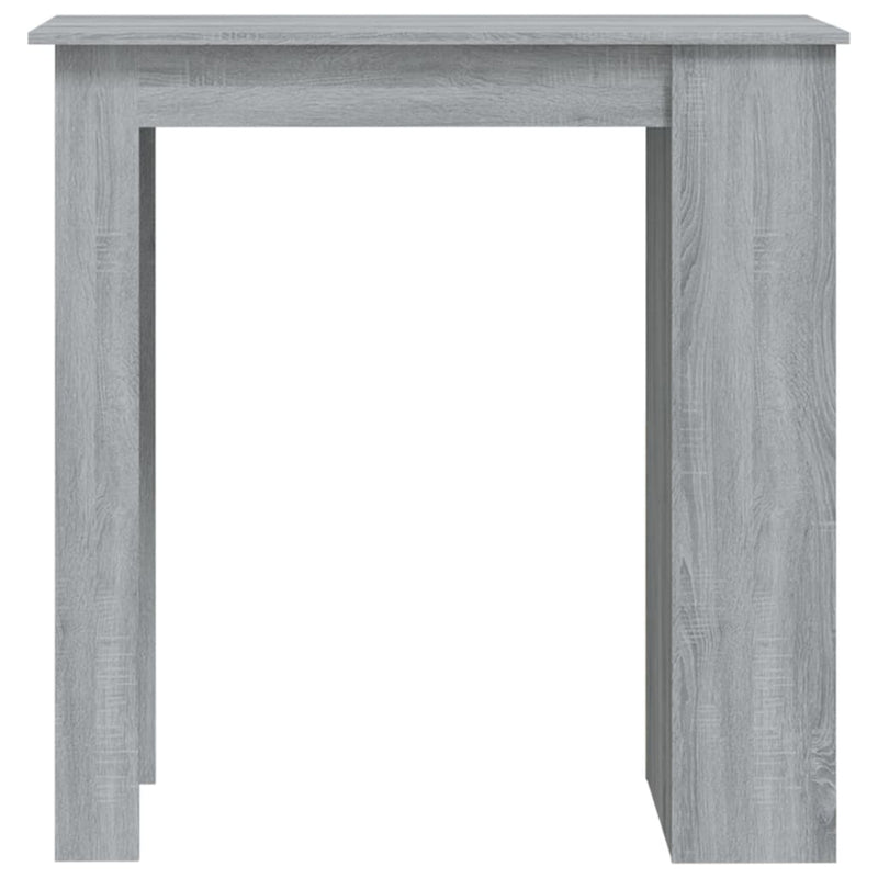 vidaXL szürke sonoma színű bárasztal tárolópolccal 102 x 50 x 103,5 cm