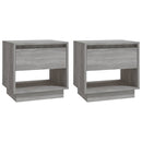 vidaXL 2 db szürke sonoma színű szerelt fa éjjeliszekrény 45x34x44 cm