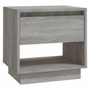 vidaXL 2 db szürke sonoma színű szerelt fa éjjeliszekrény 45x34x44 cm